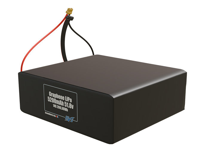 Graphene LiPo 5200mAh 14S 51.8v Battery Pack