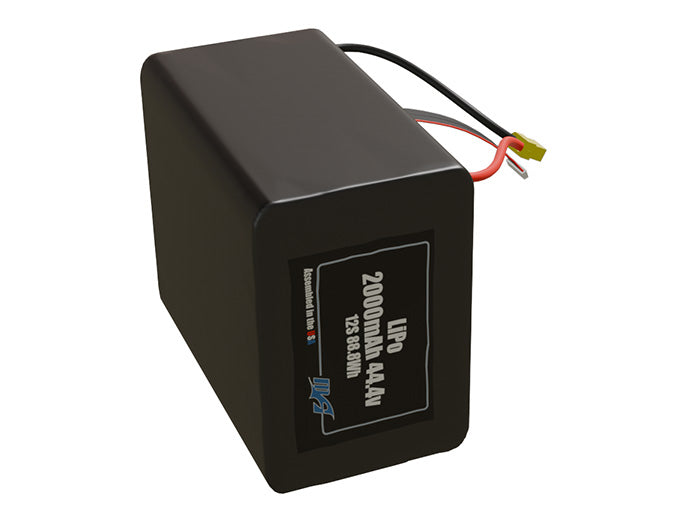 LiPo 2000mAh 12S 44.4v Battery Pack