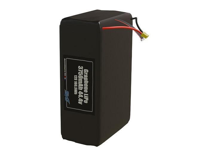 Graphene LiPo 3750mAh 12S 44.4v Battery Pack