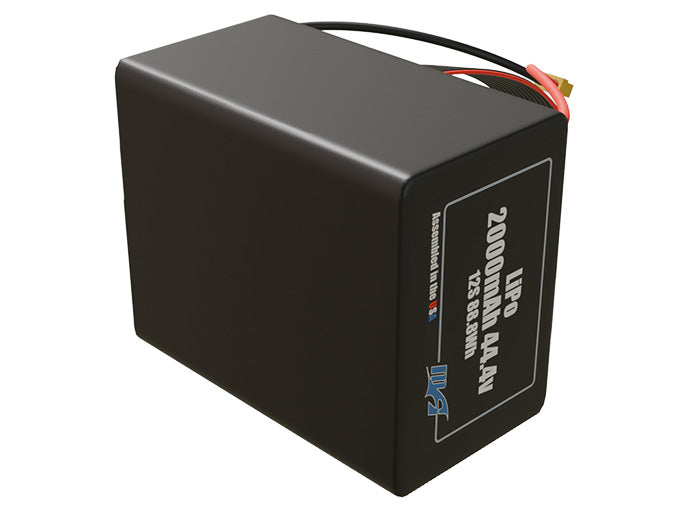 LiPo 2000mAh 12S 44.4v Battery Pack