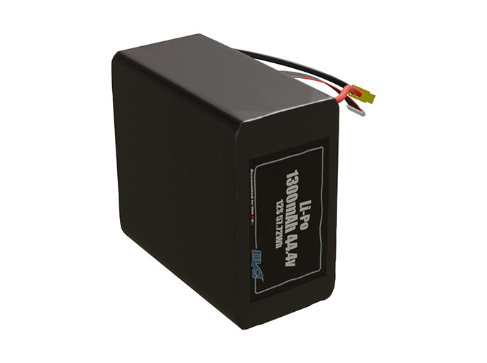 LiPo 1300mAh 12S 44.4v Battery Pack