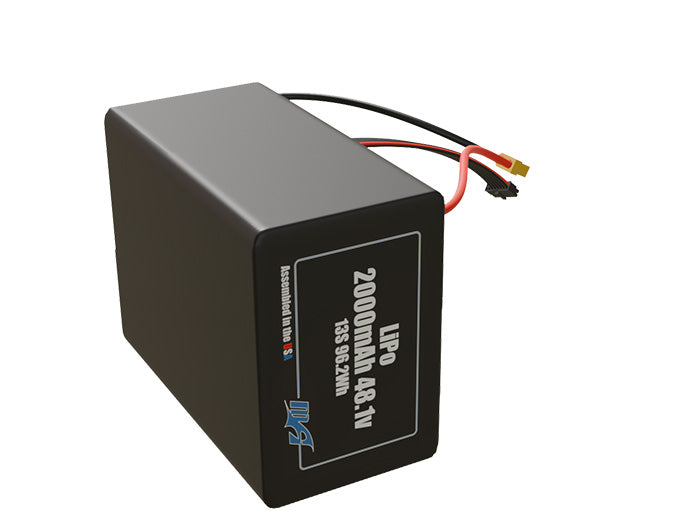 LiPo 2000mAh 13S 48.1v Battery Pack