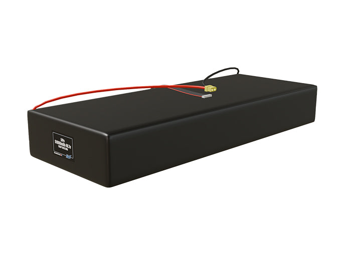 Angled product render of the 51000mAh 33-cell LiPo pack. A lightweight energy source for UAV, drone, and robotic builds.
