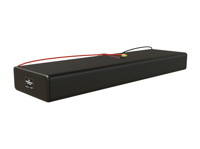 Angled product render of the 51000mAh 48-cell LiPo pack. A lightweight energy source for UAV, drone, and robotic builds.
