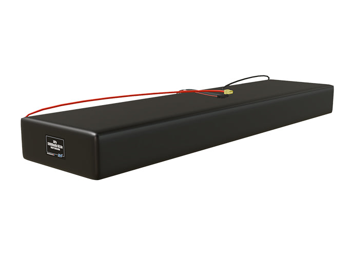 Angled product render of the 51000mAh 54-cell LiPo pack. A lightweight energy source for UAV, drone, and robotic builds.