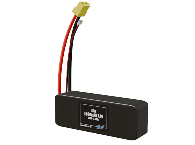 LiPo 5600mAh 2S2P 7.4v Battery Pack