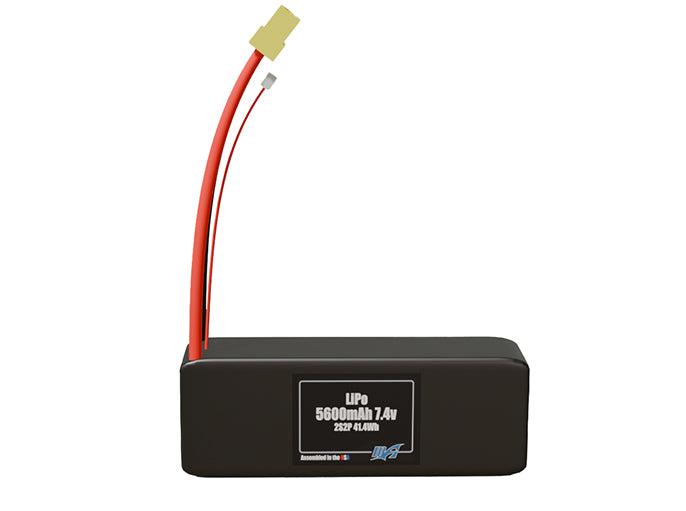 LiPo 5600mAh 2S2P 7.4v Battery Pack