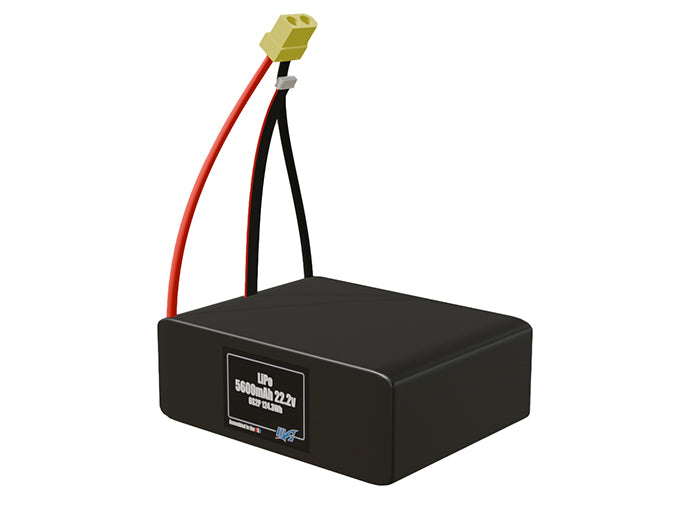 LiPo 5600mAh 6S2P 22.2v Battery Pack