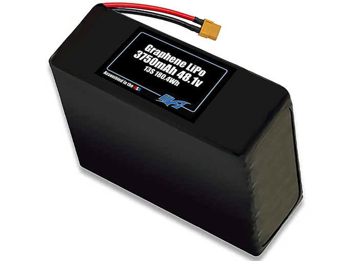 Graphene LiPo 3750mAh 13S 48.1v Battery Pack