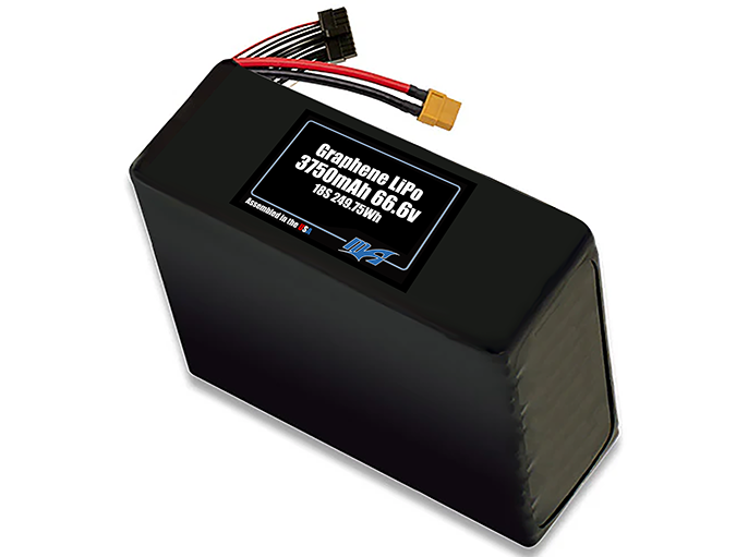 Graphene LiPo 3750mAh 18S 66.6v Battery Pack