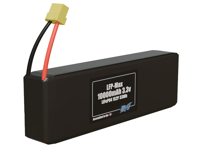 LFP-Max LiFePO4 10000 1S2P 3.3v Battery Pack
