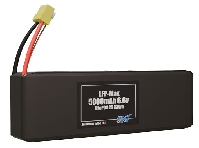 LFP-Max LiFePO4 5000 2S 6.6v Battery Pack