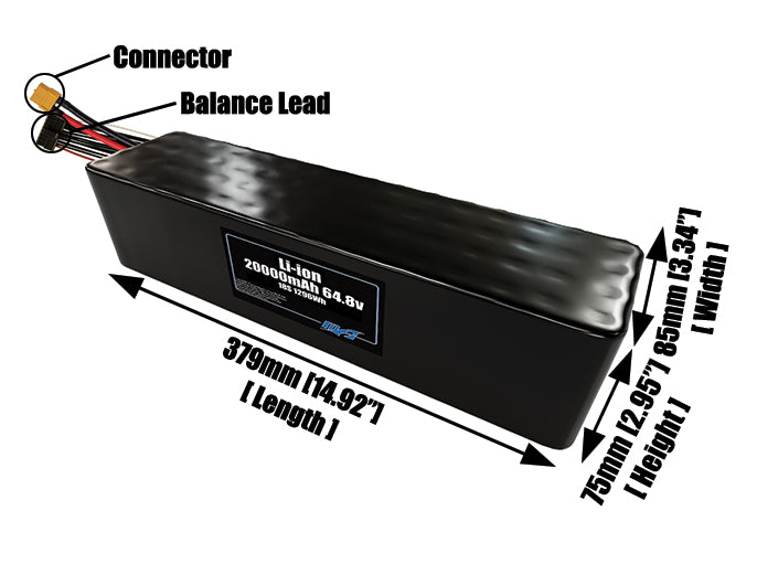 Li-ion 20000mAh 18S4P 64.8v Battery Pack
