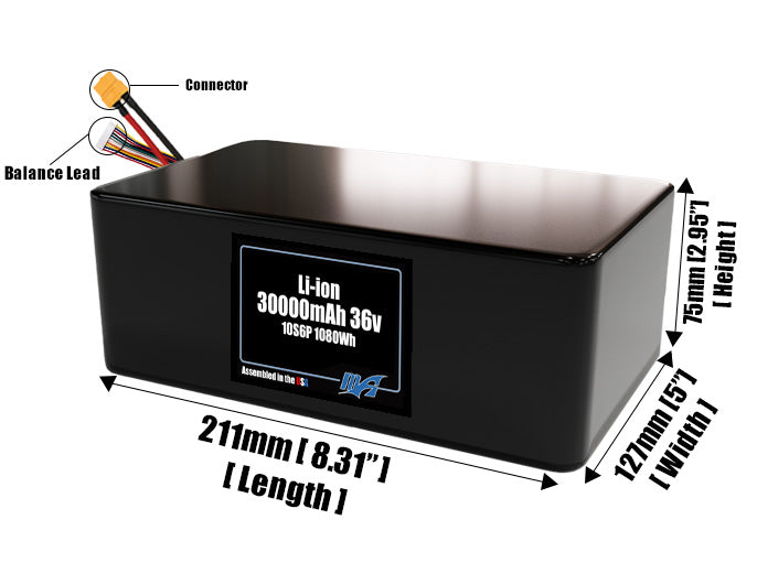 Li-ion 30000mAh 10S6P 36v Battery Pack