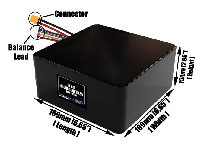Li-ion 40000mAh 8S8P 28.8v