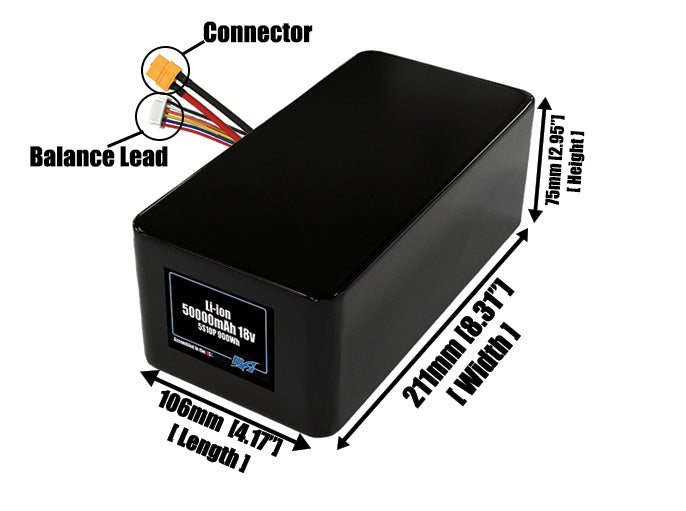Li-ion 50000mAh 5S10P 18v