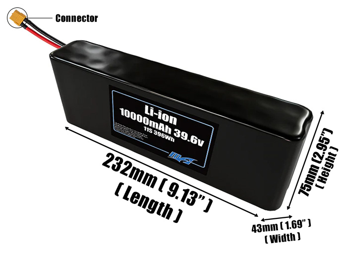 Li-ion 10000mAh 11S2P 39.6v Battery Pack
