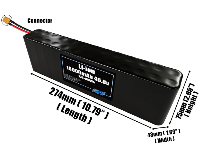 Li-ion 10000mAh 13S2P 46.8v Battery Pack