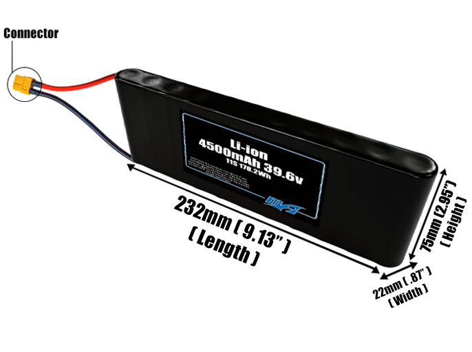 Li-ion 4500mAh 11S 39.6v Battery Pack