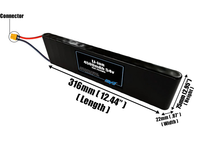 Li-ion 4500mAh 15S 54v Battery Pack