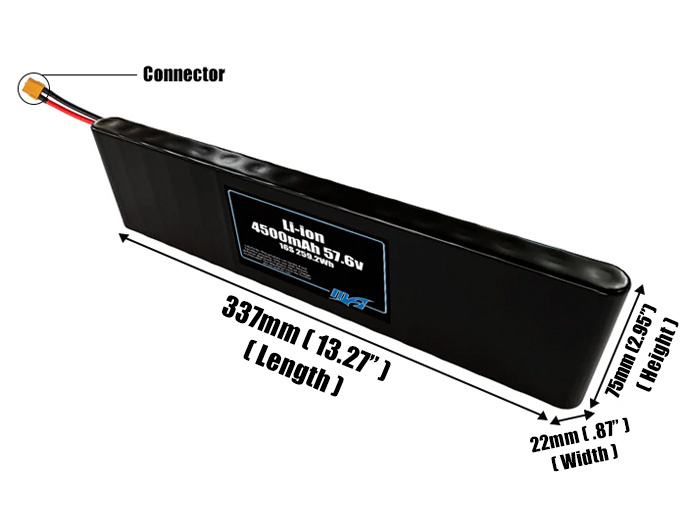 Li-ion 4500mAh 16S 57.6v Battery Pack