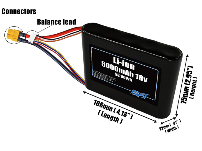 Li-ion 5000mAh 5S 18v Battery Pack