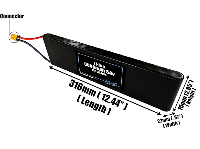 Li-ion 6000mAh 15S 54v Battery Pack