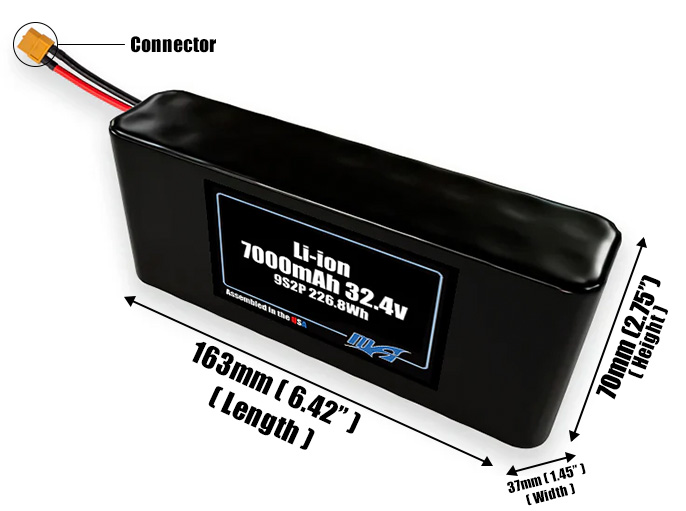 Li-ion 7000mAh 9S2P 32.4v Battery Pack