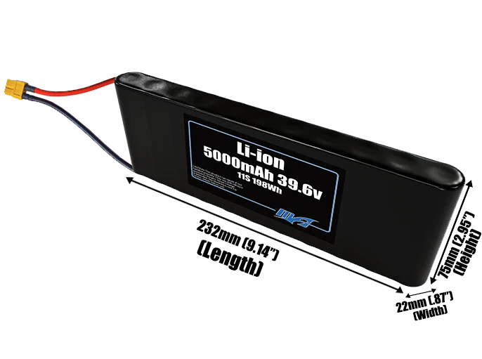 Li-ion 5000mAh 11S 39.6v Battery Pack