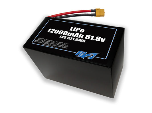 A MaxAmps LiPo 12000mAh 14S 2P 51.8 volt SBS battery pack