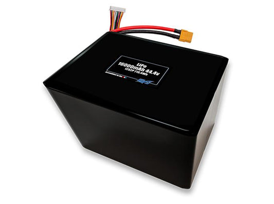 A MaxAmps LiPo 16000mAh 12S 2P 44.4 volt SBS battery pack