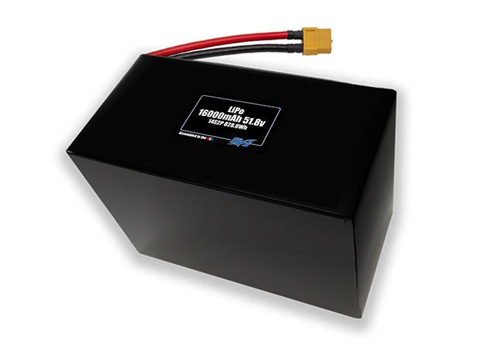 A MaxAmps LiPo 16000mAh 14S 2P 51.8 volt SBS battery pack