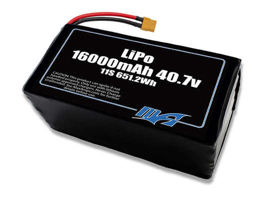 A MaxAmps LiPo 16000mAh 11S 40.7 volt lite battery pack