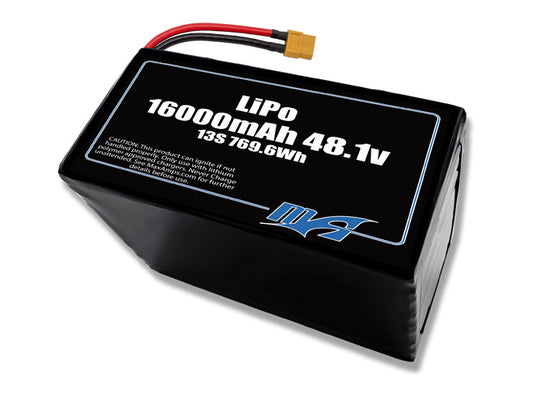 A MaxAmps LiPo 16000mAh 13S 48.1 volt lite battery pack