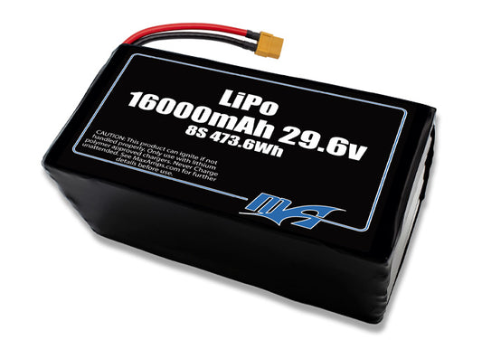 A MaxAmps LiPo 16000mAh 8S 29.6 volt lite battery pack