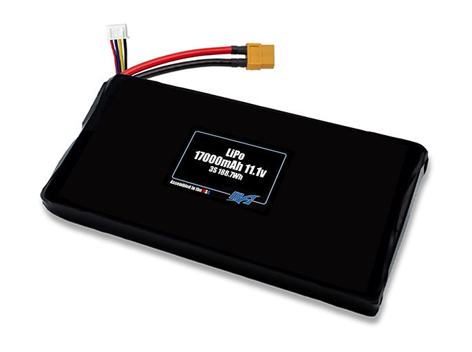 A MaxAmps LiPo 17000mAh 3S 11.1 volt battery pack