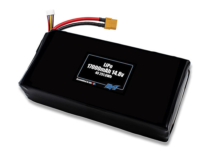 A MaxAmps LiPo 17000mAh 4S 14.8 volt battery pack