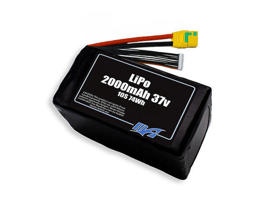 LiPo 2000mAh 10S 37v Battery Pack