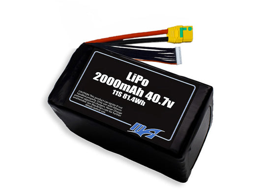 LiPo 2000mAh 11S 40.7v Battery Pack