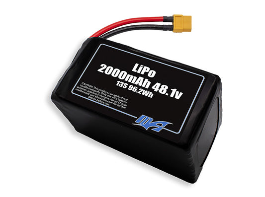 A MaxAmps LiPo 2000mAh 13S 48.1 volt battery pack
