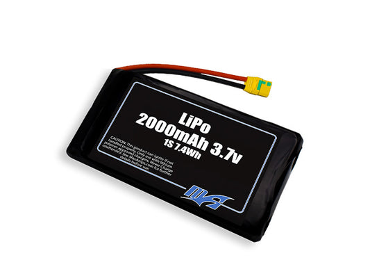LiPo 2000mAh 1S 3.7v Battery Pack
