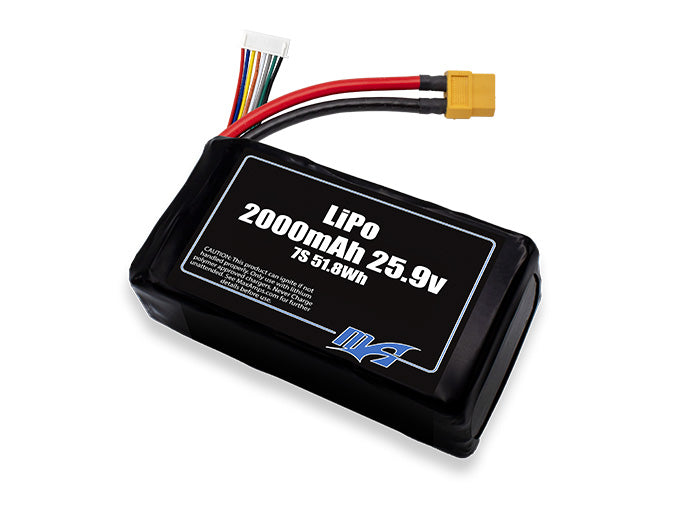 A MaxAmps LiPo 2000mAh 7S 25.9 volt battery pack