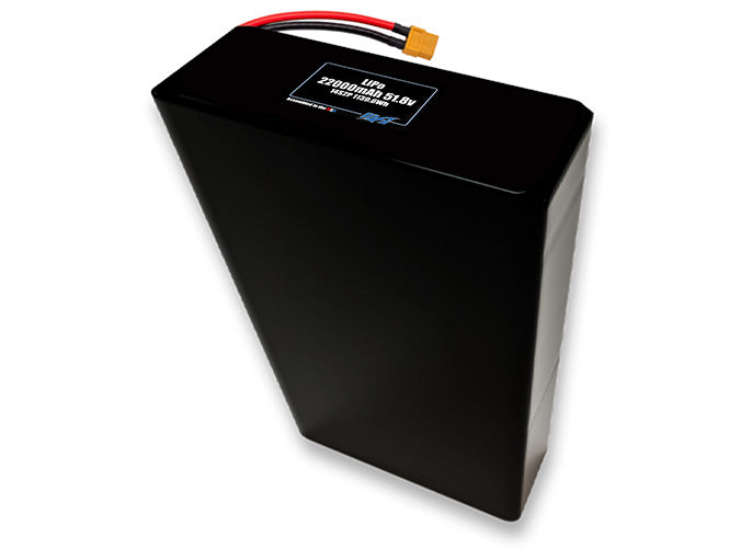 A MaxAmps LiPo 22000mAh 14S 2P 51.8 volt battery pack