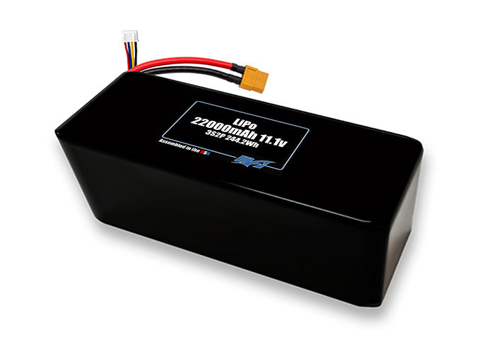 A MaxAmps LiPo 22000mAh 3S 2P 11.1 volt battery pack