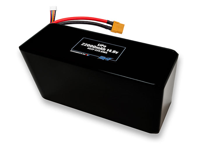 A MaxAmps LiPo 22000mAh 4S 2P 14.8 volt battery pack
