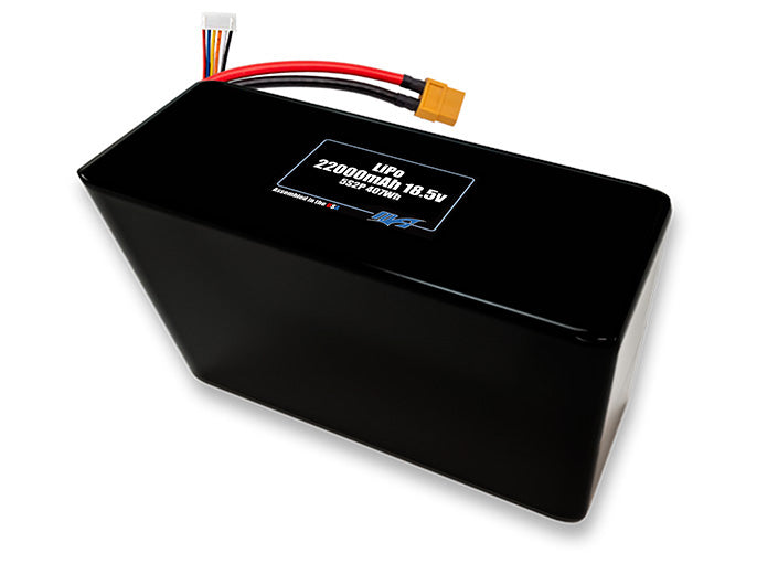 A MaxAmps LiPo 22000mAh 5S 2P 18.5 volt battery pack