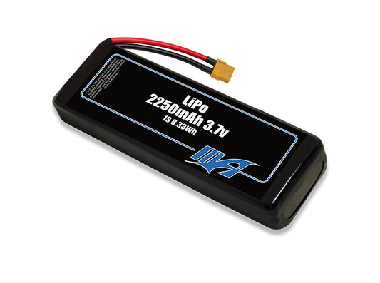 A MaxAmps LiPo 2250mAh 1S 3.7 volt battery pack
