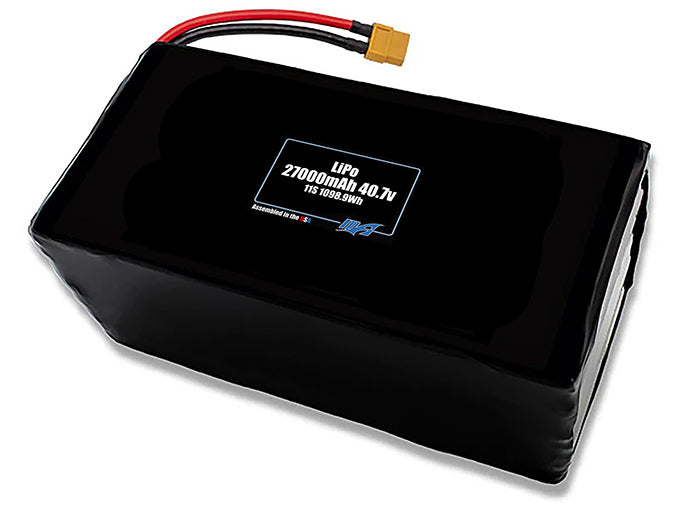 LiPo 27000mAh 11S 40.7v Battery Pack