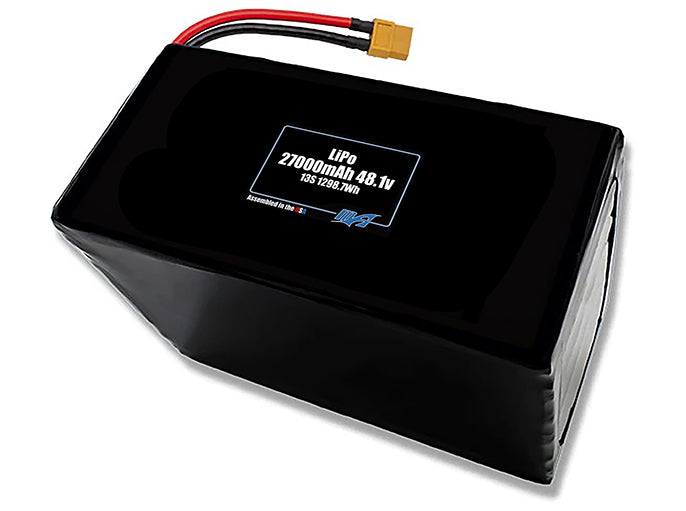 LiPo 27000mAh 13S 48.1v Battery Pack