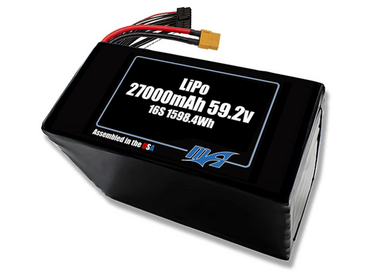 LiPo 27000 16S 59.2v NMC Battery Pack